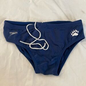 Speedo Men’s Brief Navy with Paw Print